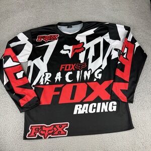 Fox Racing Jersey All Over Print Y2k Men's‎ Size Xl Moto